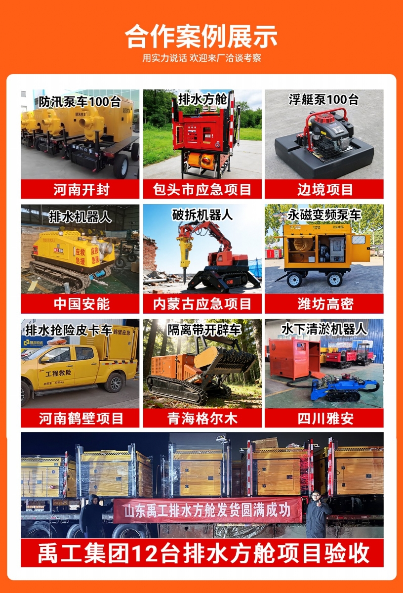 应急防汛排涝项目合作案例