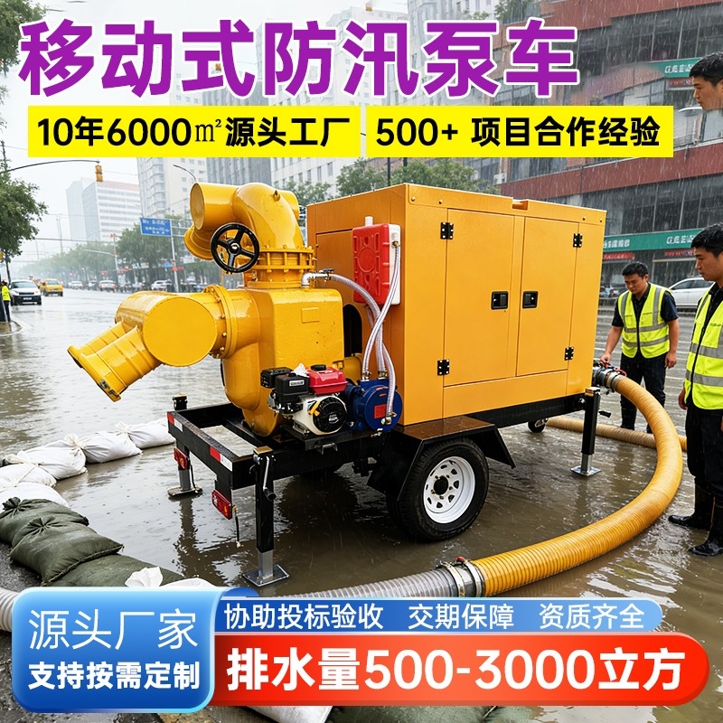 300m³-1000m³自吸式防汛泵车