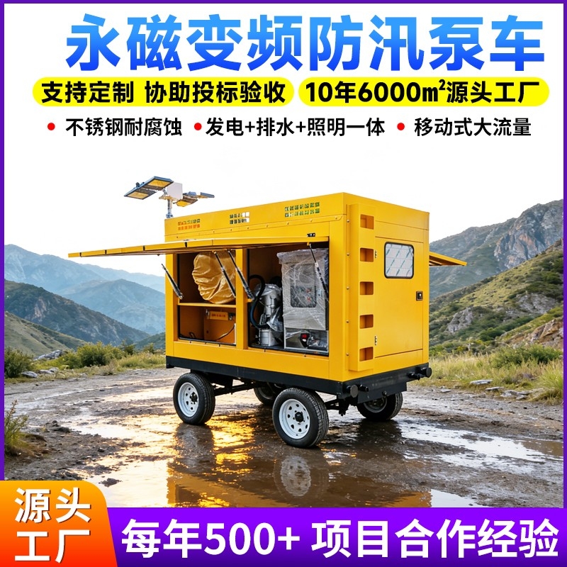 永磁变频防汛泵车